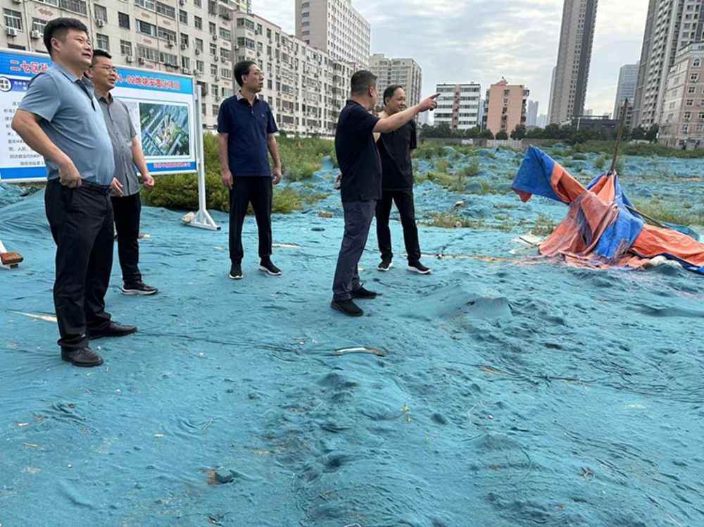 集團公司黨委委員、副總經理張巖到侯寨新鎮區安置區調研項目建設工作